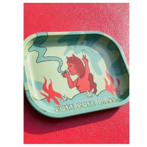 Devil's Puff Puff Pass Rolling Tray | Metal | 7" x 5.5"