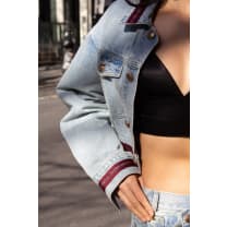 Danielle Denim Jacket with Red Lining