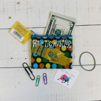 Hair Tie Hustler Coin Purse | Recycled Material Wallet Pouch | 3" x 4" | BlueQ at GetBullish