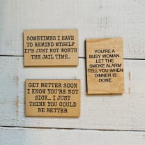 Get Better Soon (I Know You're Not Sick...I Just Think You Could Be Better) Funny Wood Refrigerator Magnet | 2" x 3"