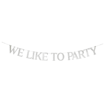 We Like To Party Paper Garland Banner | 6ft. Long