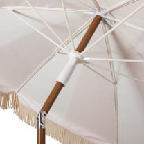 Summerland Beach Umbrella - Pink Salt Stripe