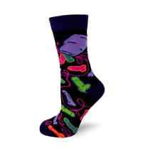 Eat a Bag of Dicks Sassy Women's Novelty Crew Socks | Ladies Multicolor Socks