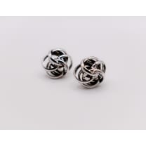 Italian Silver Floral Earrings