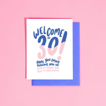 Welcome to 30 Birthday Greeting Card