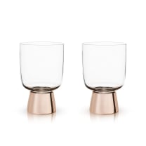 Set of 12 Raye Copper Footed Cocktail Tumblers in Gift Box