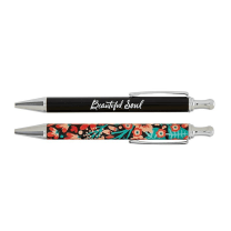 Beautiful Soul Floral Pen Set | Giftable Pens | Novelty Office Desk Supplies