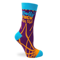 Kindly Fuck This Shit Ladies' Crew Socks | Funny Sweary Novelty Women's Socks