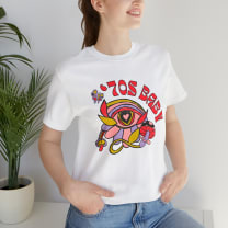 70's Baby Retro Jersey Short Sleeve Tee [Multiple Color Options]