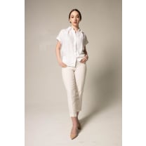 Classic Linen White Blouse