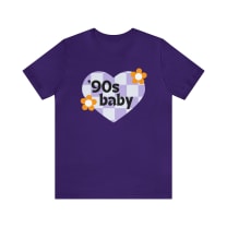 90's Baby Jersey Short Sleeve Tee [Multiple Color Options]