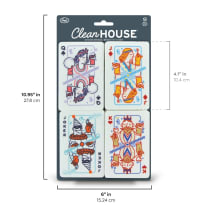 Clean House Playing Card Kitchen Sponges | Set of 4