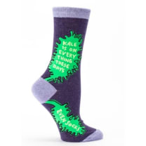 Kale Is On Pretty Much Everything These Days Women's Crew Socks | BlueQ at GetBullish