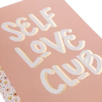 Self Love Club Bullet Journal in Blush Pink | 120 Dot Grid Pages