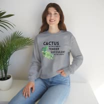 Cactus in the Streets Tender Succulent in the Street Unisex Heavy Blend™ Crewneck Sweatshirt