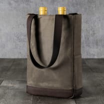 2 Bottle Insulated Wine Cooler Bag - Color: Khaki Green