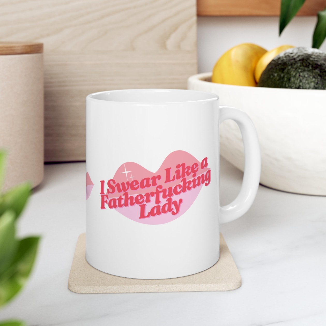 I Swear Like a Fatherf💋cking Lady Ceramic Mug 11oz