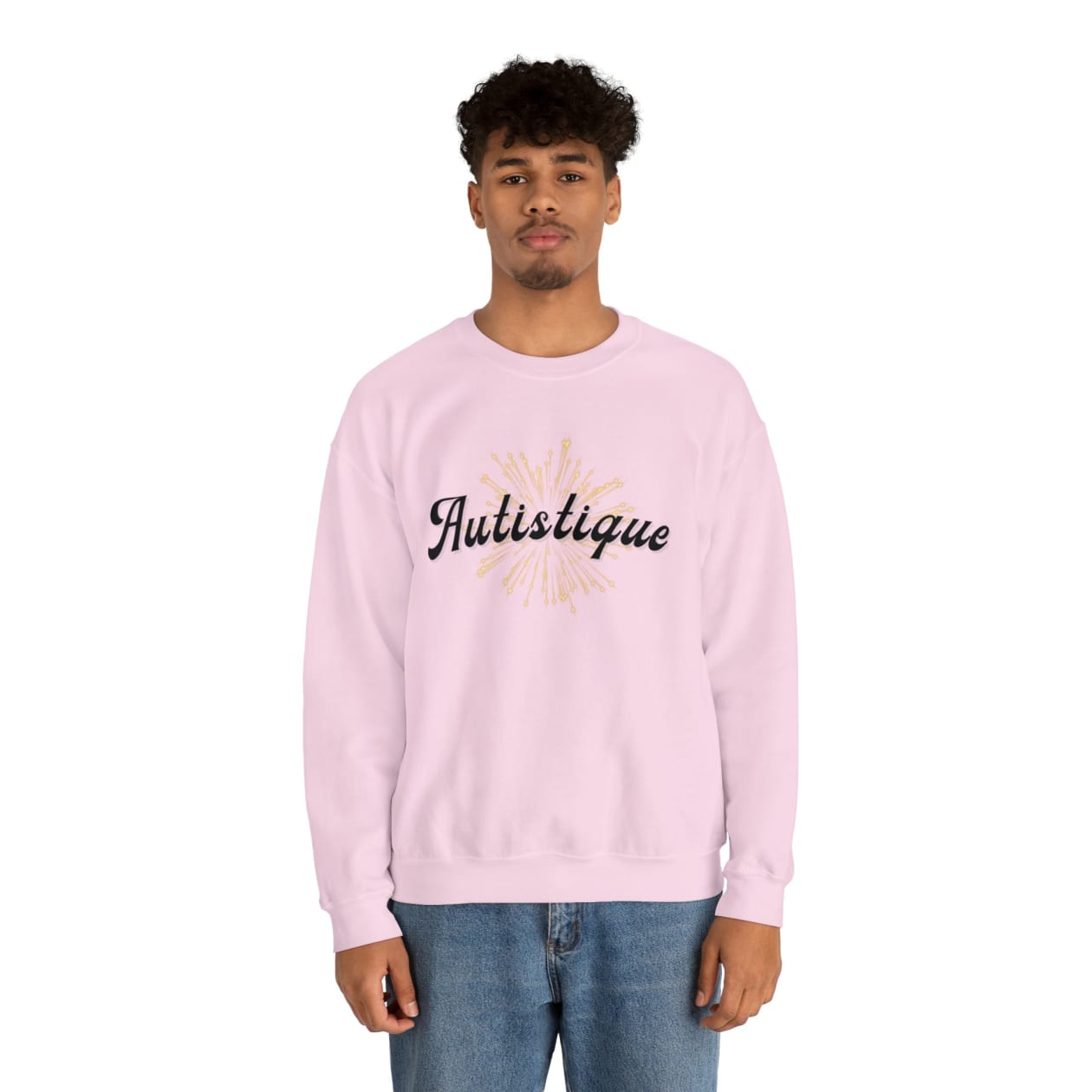 Autistique Funny Autism Pride Unisex Heavy Blend™ Crewneck Sweatshirt