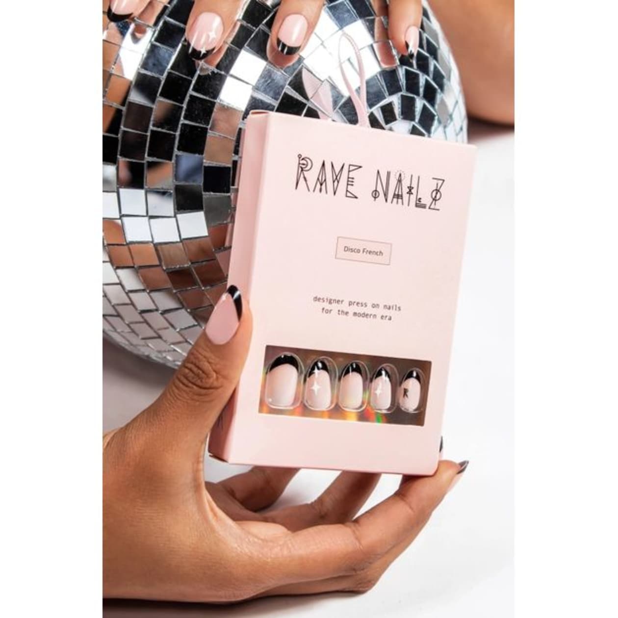 Disco French Nailz | Press On Nail Kit Includes 24 Nails