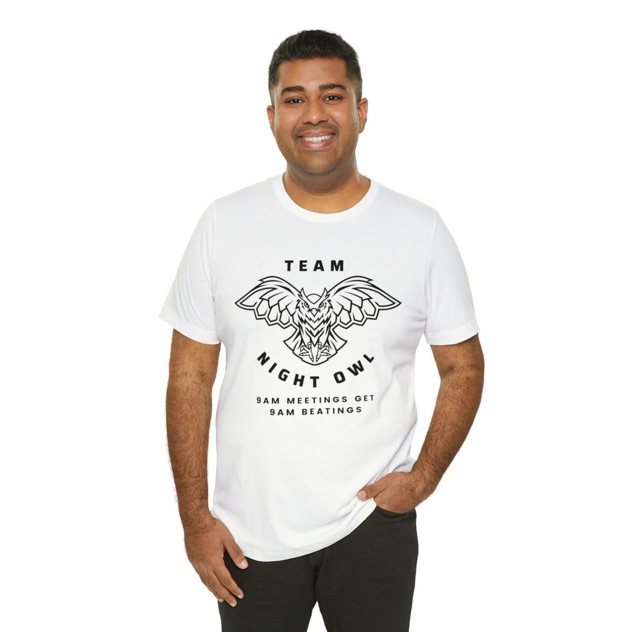 Team Night Owl Unisex Jersey Short Sleeve Tee