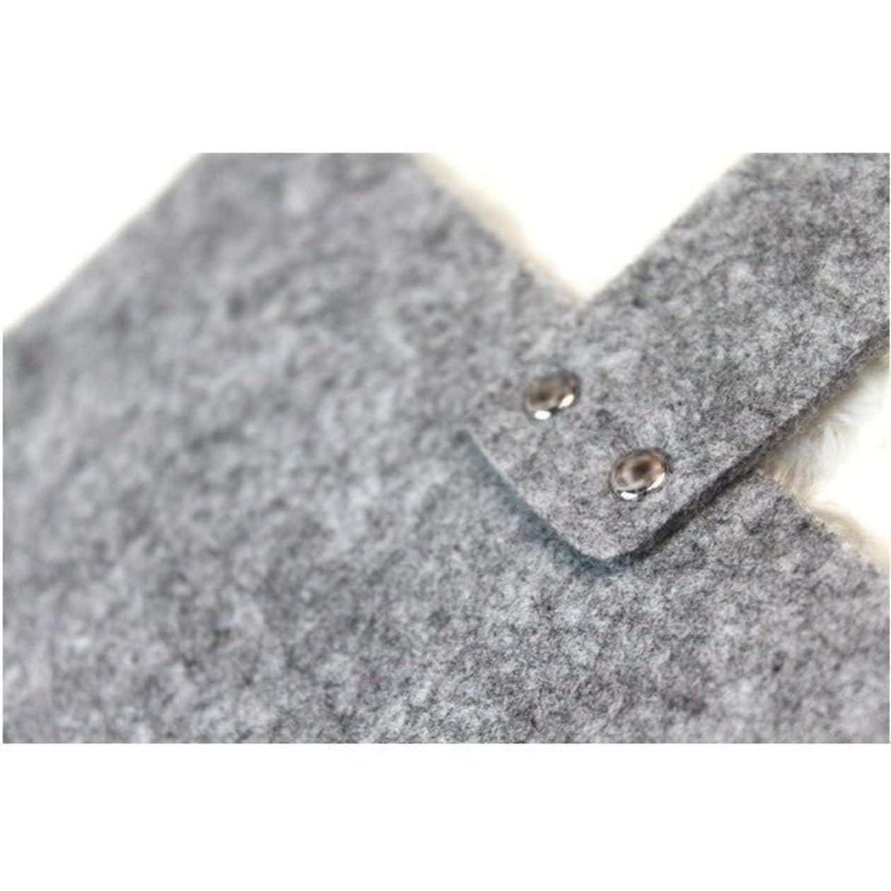 Felt Business Card Holder in Gray