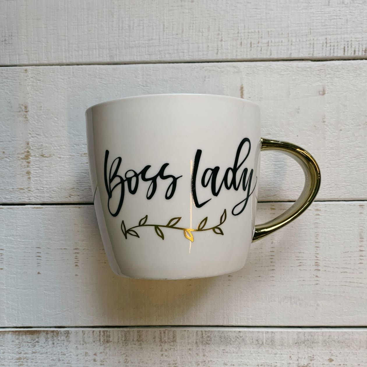 Boss Lady Mug | Gold Handle Coffee Mug