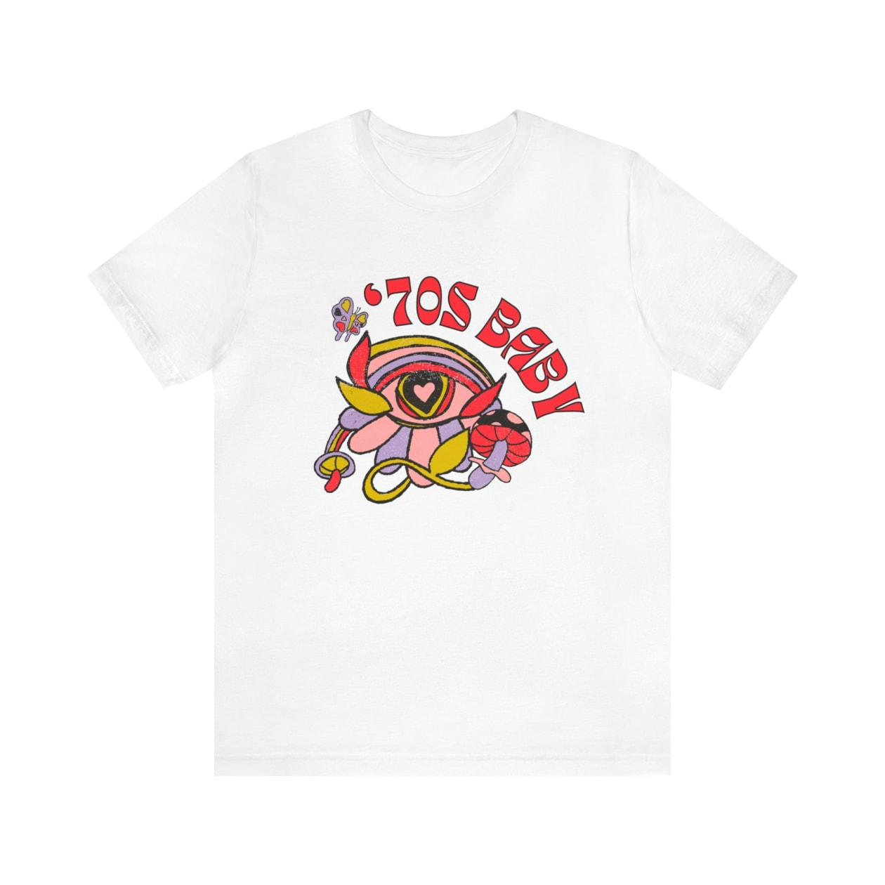 70's Baby Retro Jersey Short Sleeve Tee [Multiple Color Options]