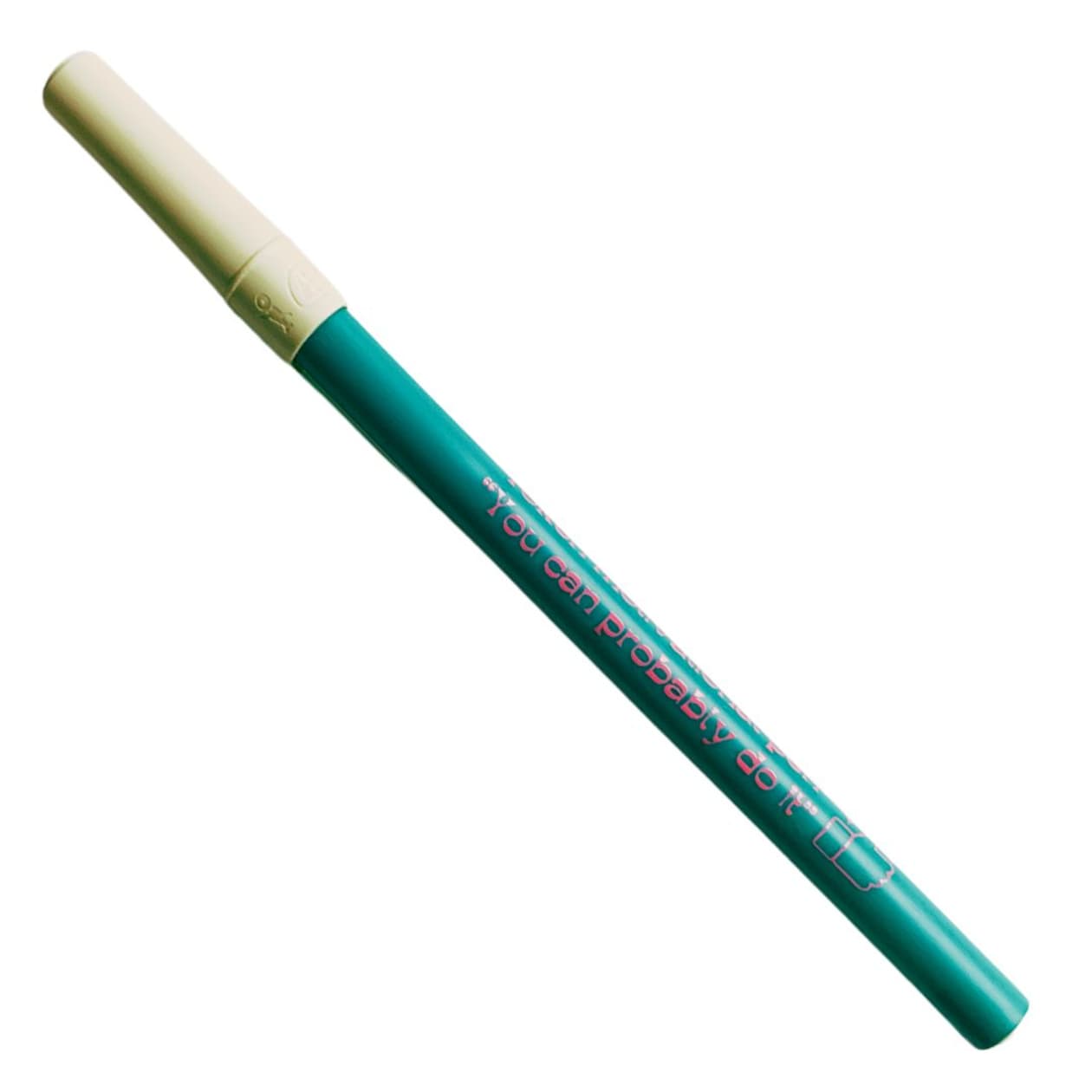 Token Motivational Pen: "You Can Probably Do It" Ballpoint Teal Pen | Gen Z Aesthetic Blue Ink