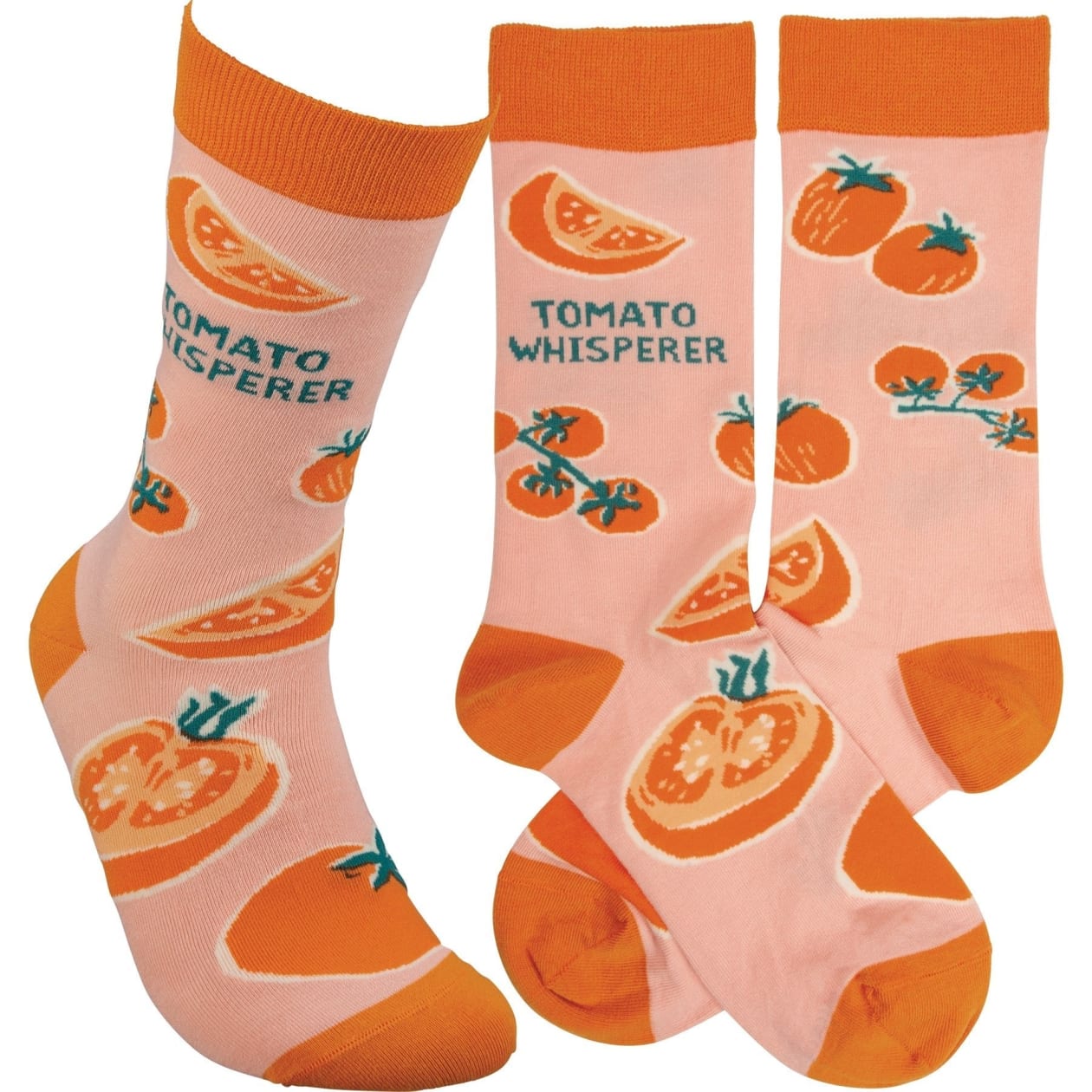 Tomato Whisperer Socks | Funny Novelty Socks with Cool Design | Bold/Crazy/Unique Specialty Dress Socks