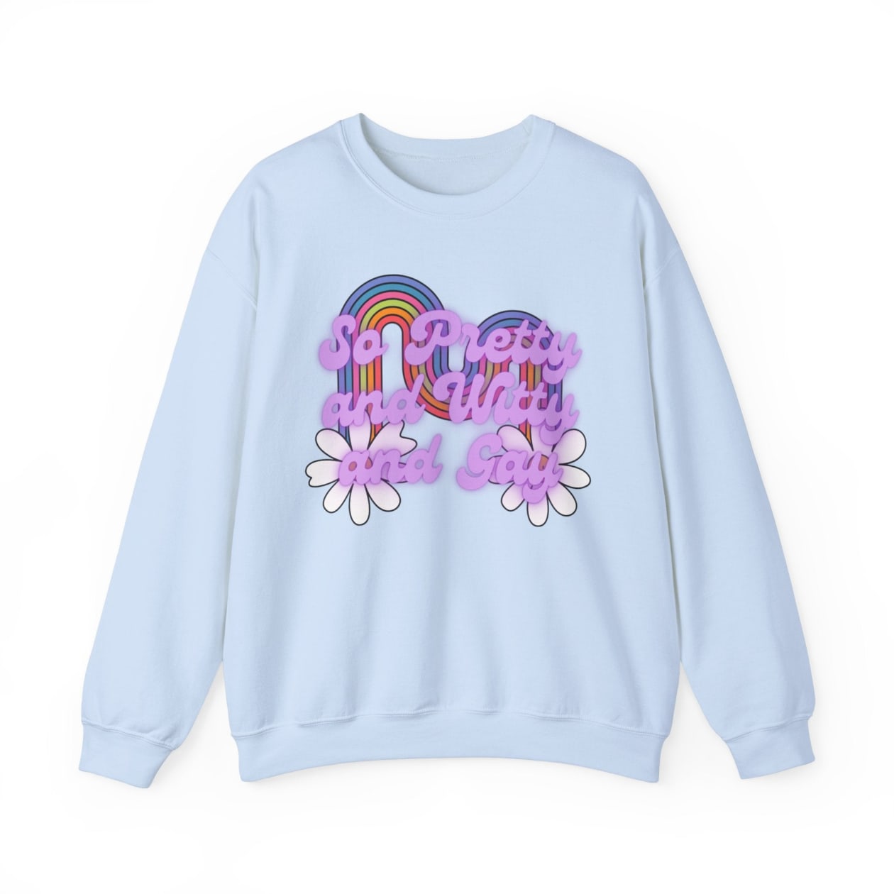 So Pretty and Witty and Gay Unisex Heavy Blend™ Crewneck Sweatshirt Sizes SM-5XL | Plus Size Available