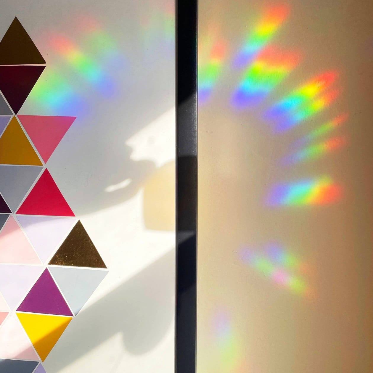 Mushroom Rainbow Sun Catcher | Window Decal Transforms Light Into a Rainbow