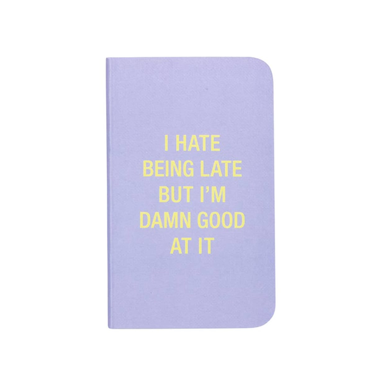 I Don't Procrastinate / I Hate Being Late Note Book Set in Yellow and Lilac