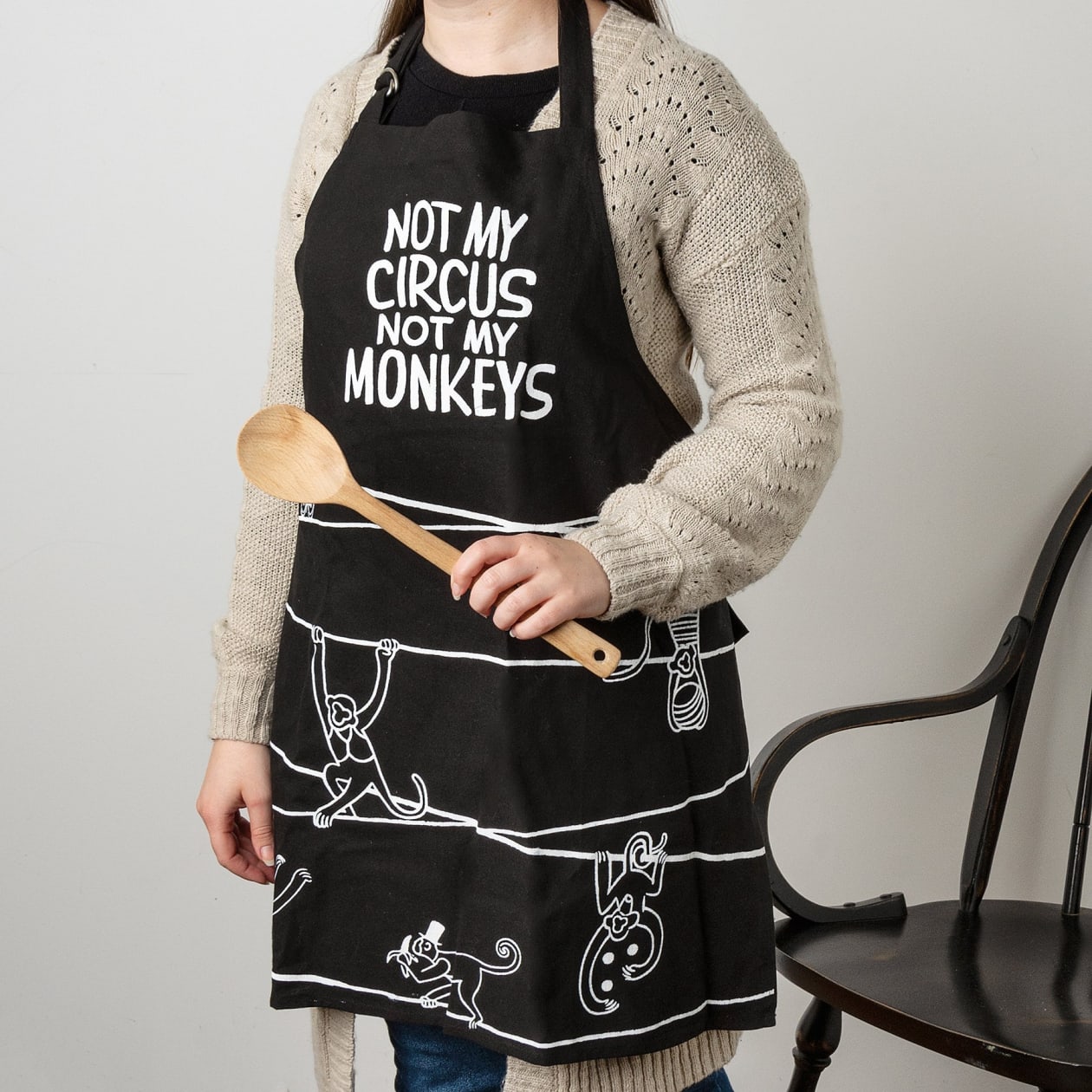 Not My Circus Not My Monkeys Apron | 27.50" x 28"