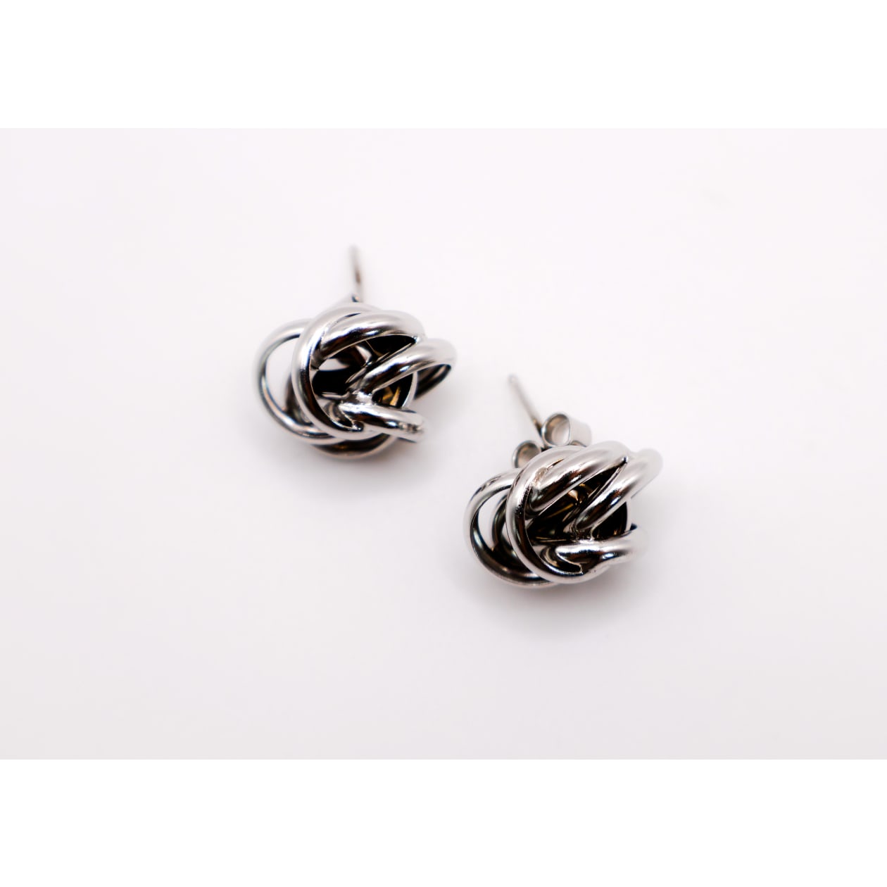 Italian Silver Floral Earrings