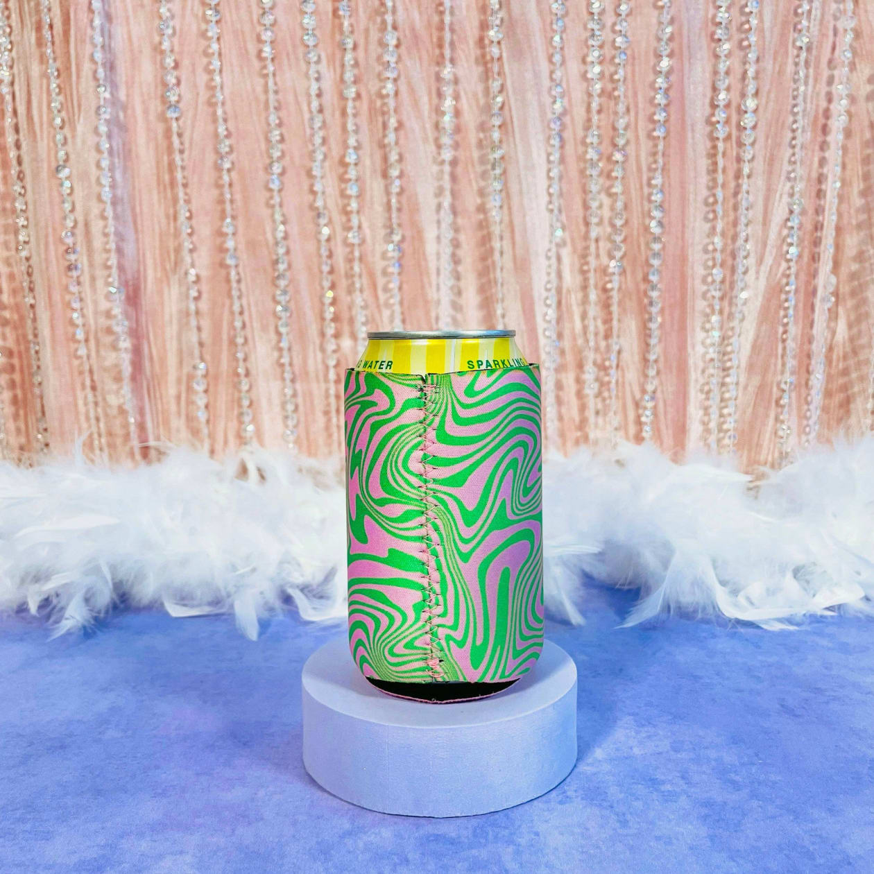 Psychedelic Swirl Koozie | Beverage Can Sleeves