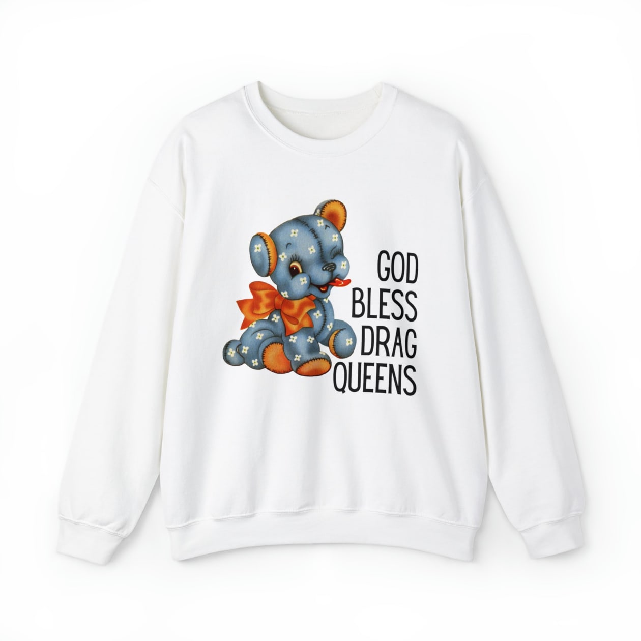 God Bless Drag Queens Unisex Heavy Blend™ Crewneck Sweatshirt Sizes SM-5XL | Plus Size Available