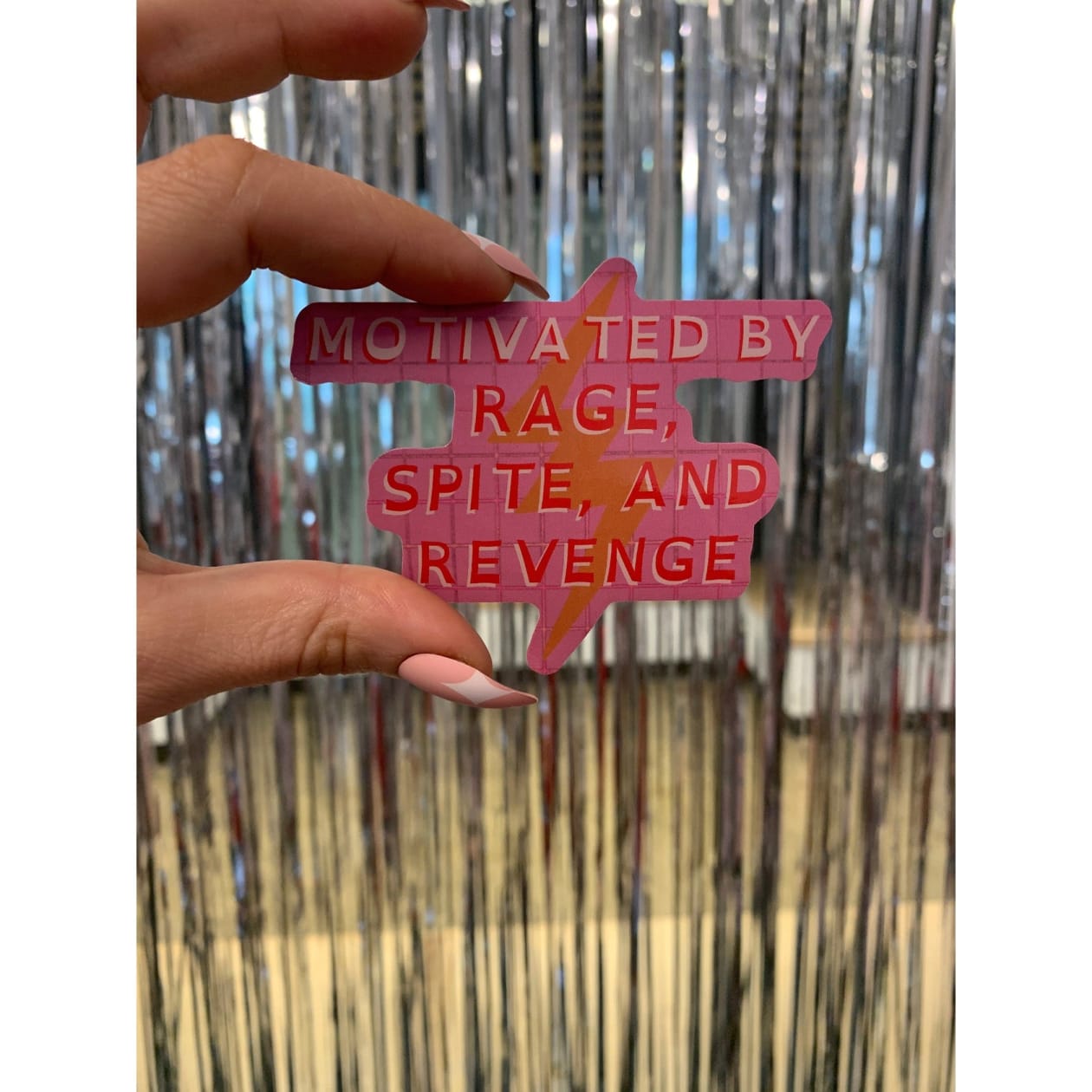 Motivated By Rage Spite And Revenge | Vinyl Die Cut Sticker