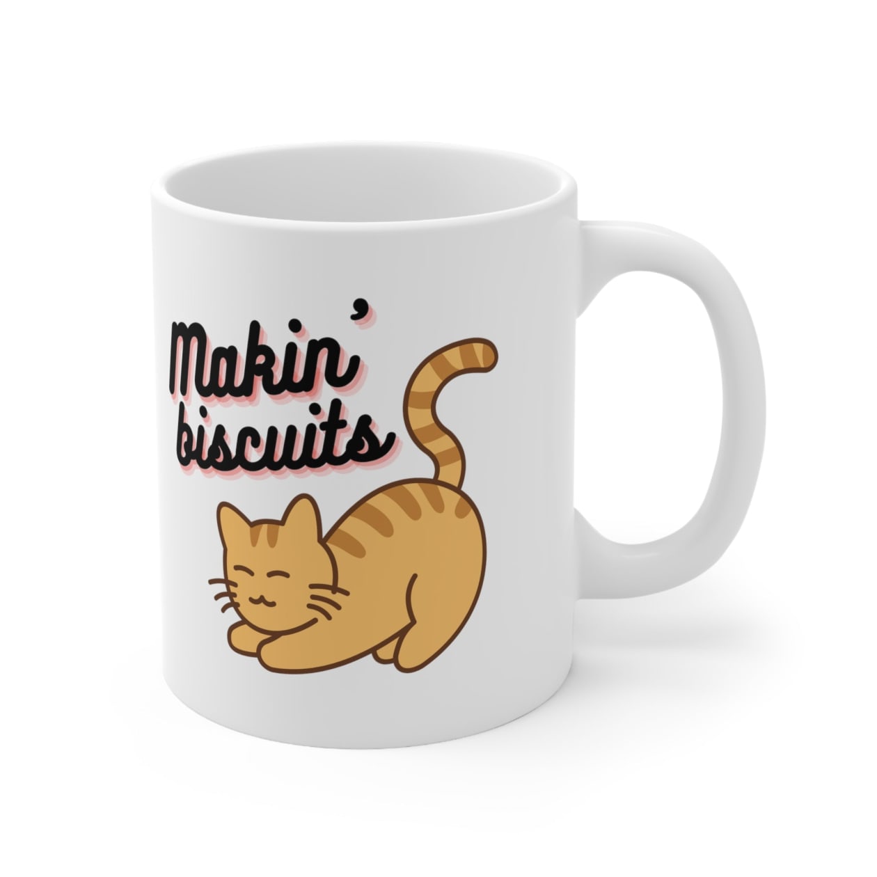 Makin' Biscuits Cat Ceramic Mug 11oz