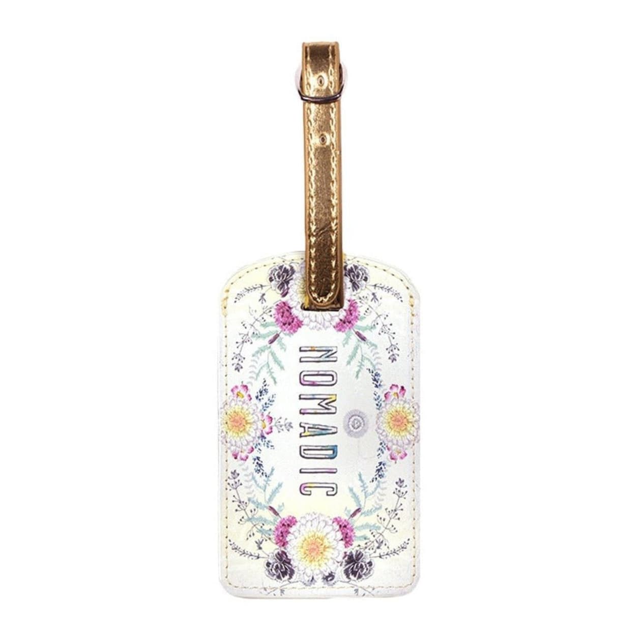 Nomadic Floral Sunrise Wreath Luggage Tag