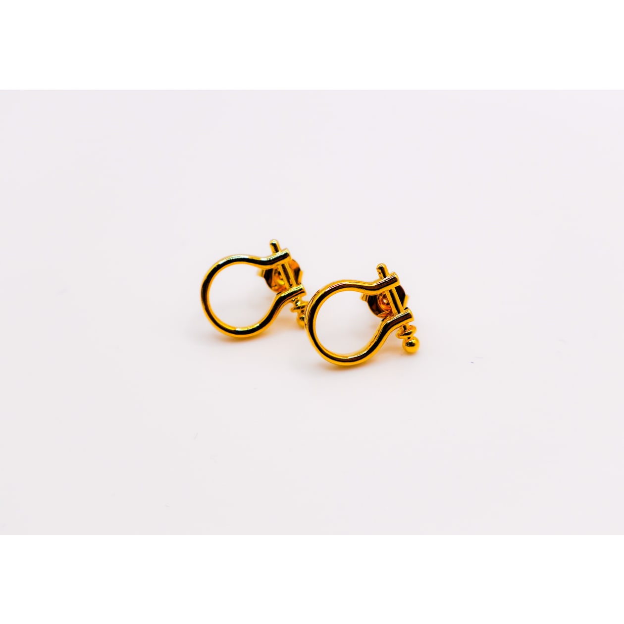 Golden Horseshoe Mini Earrings