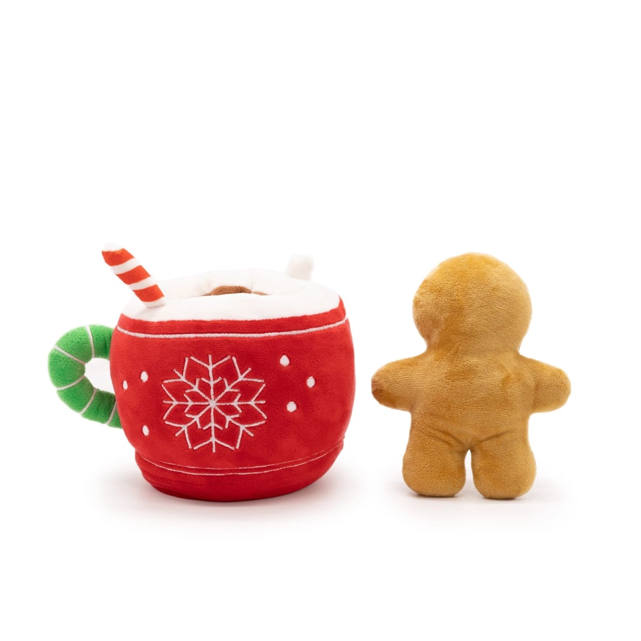 Peek-A-Boo Gingerbread in Hot Cocoa Plush 2 Piece Stuffie Gift Set