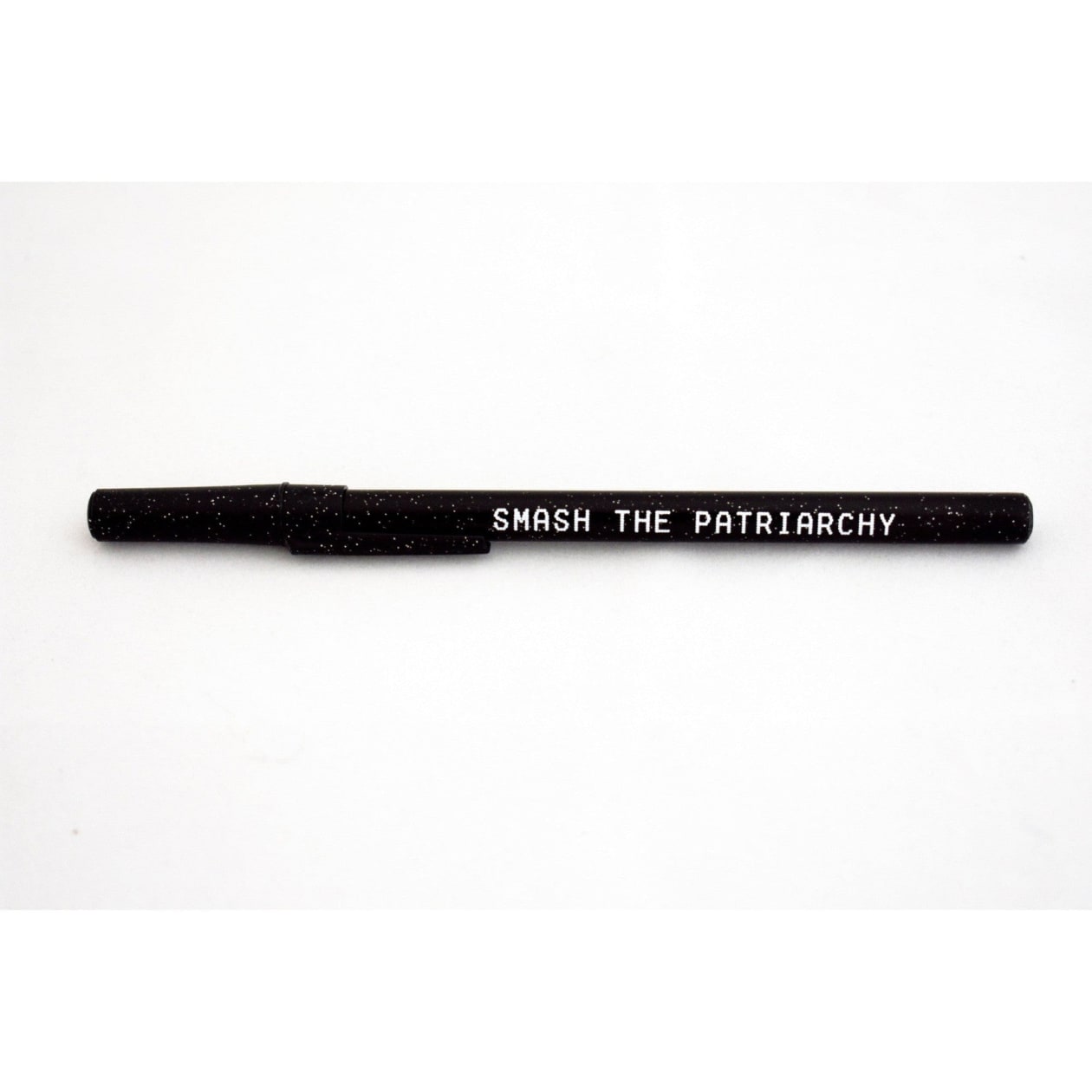 Smash the Patriarchy 6 Pens Black Sparkle Pen Pack