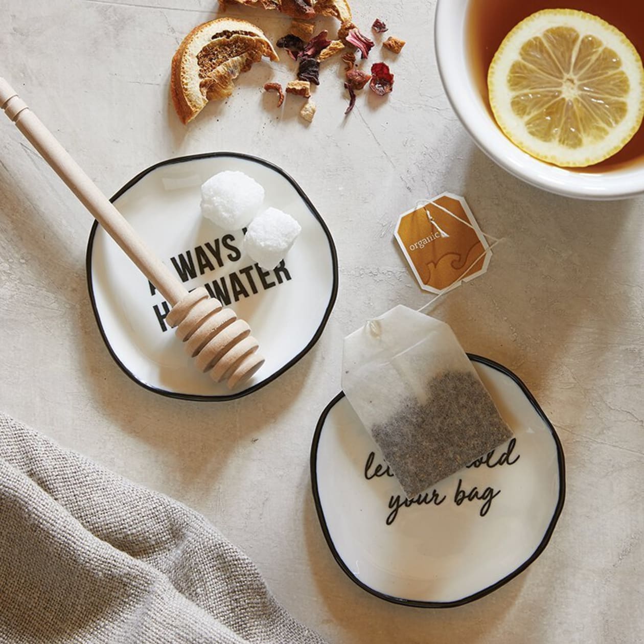 Let Me Hold Your Bag Tea Tray | 3.5" Tray to Hold Tea Bag | Stylishly Re-Use Your Teabags