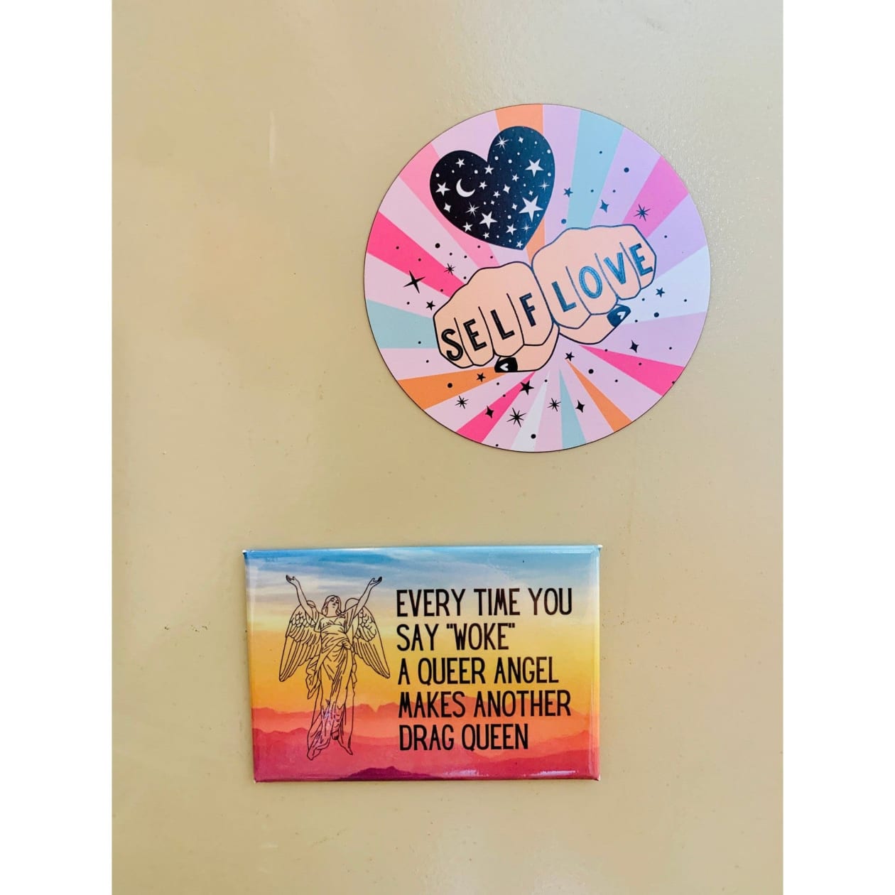 Self Love Illustrated Flexible Magnet in Cosmic Pastels