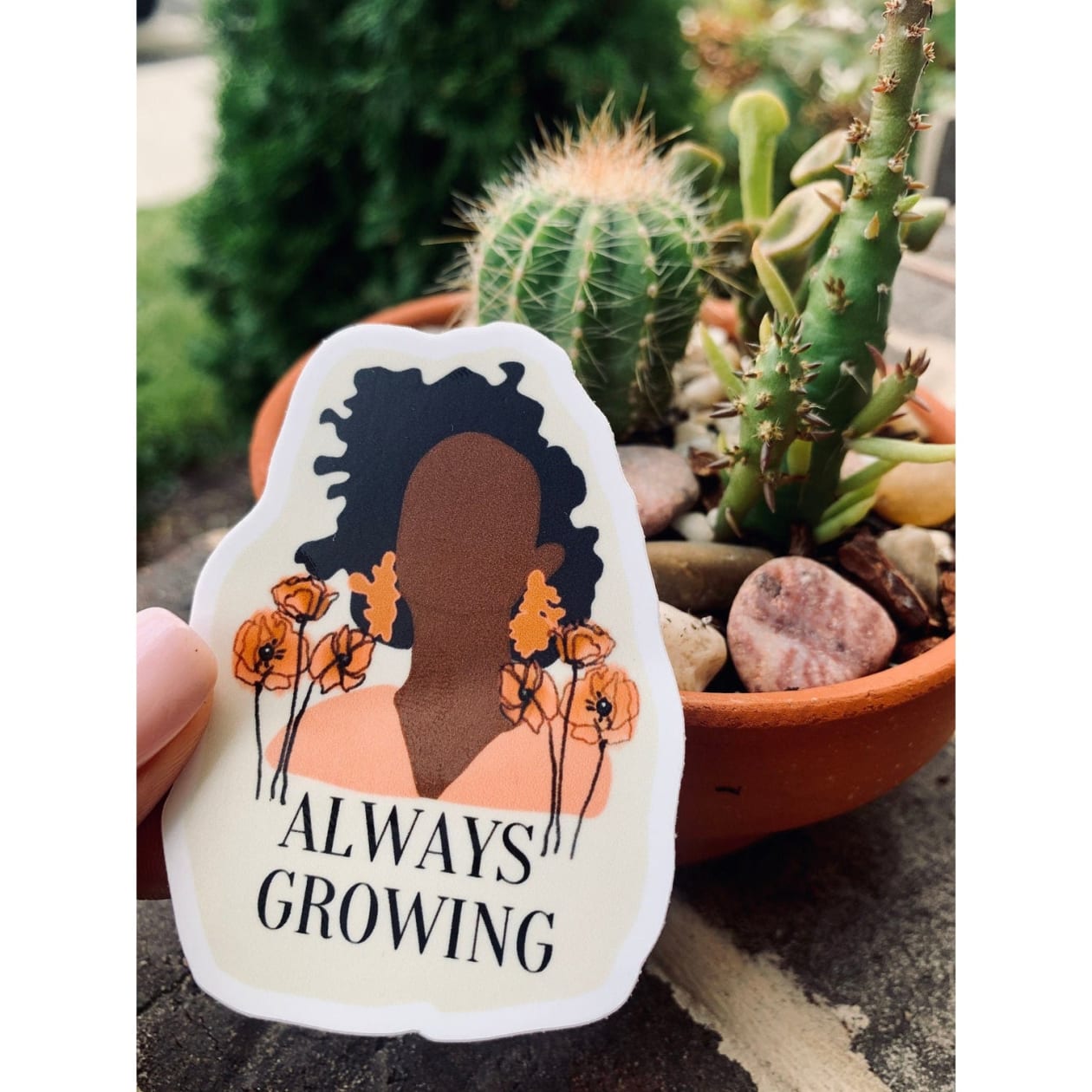 Always Growing Waterproof Vinyl Sticker