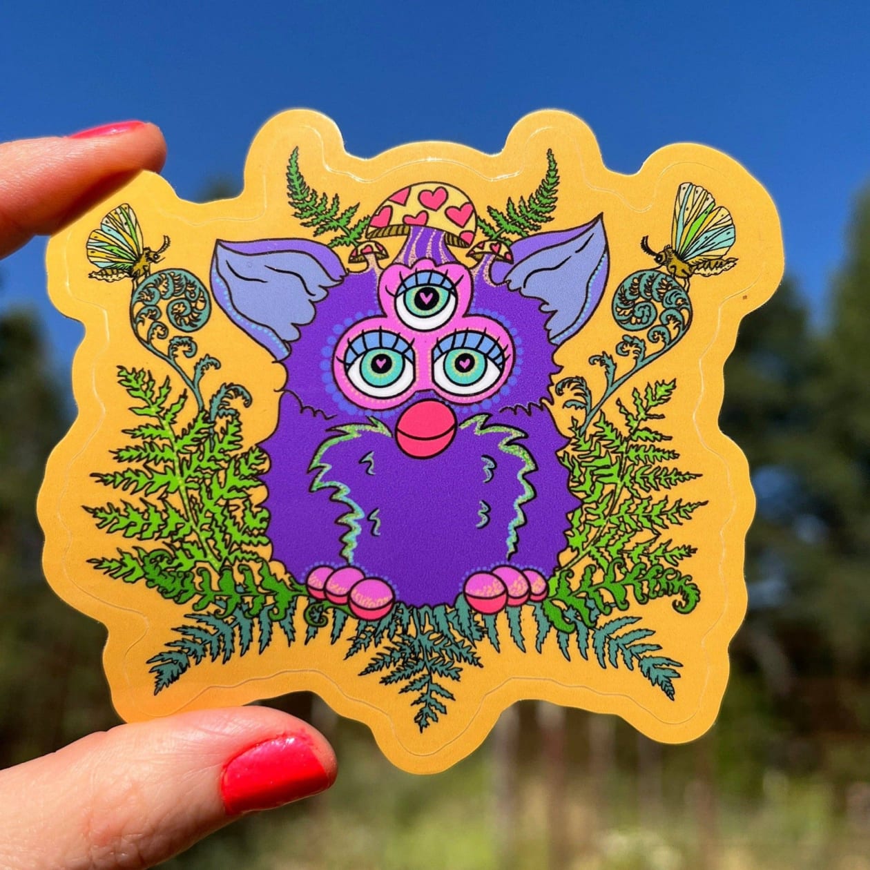 Forest Furby 80s 90s Toy Vinyl Sticker | 3"