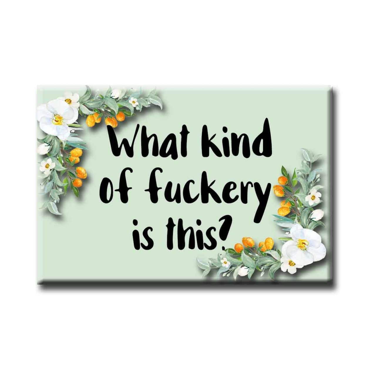 What Kind of Fuckery Refrigerator Magnet | Rectangular Fridge Decor Magnet