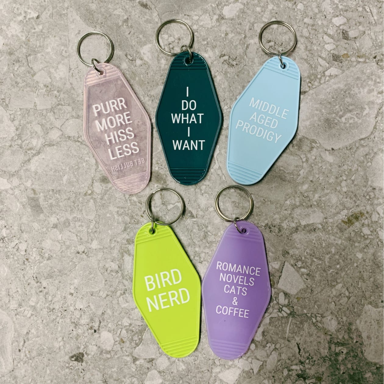 I Do What I Want Motel Style Keychain in Green