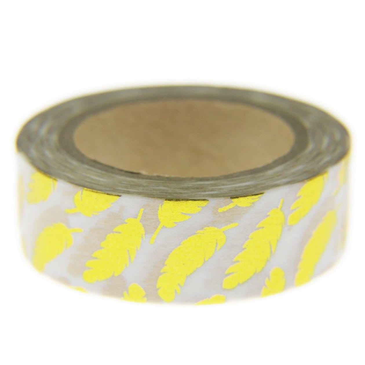 Gold Feather Washi Tape in Metallic | Gift Wrapping and Craft Tape