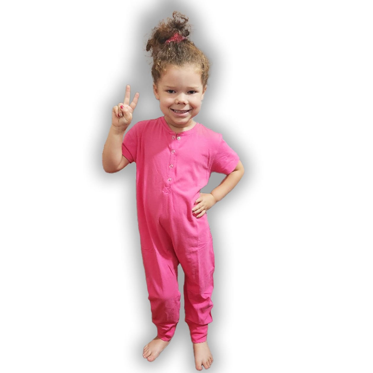 Ultimate Comfort Playsuit - Color: Playful Pink, Size: 2T